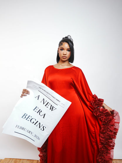 The Crimson Bloom Dress