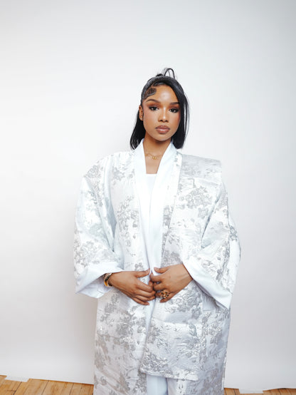 Golden Bloom Luxe Kaftan Set