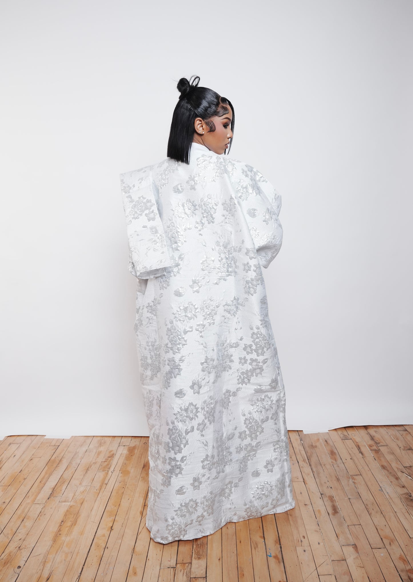 Golden Bloom Luxe Kaftan Set