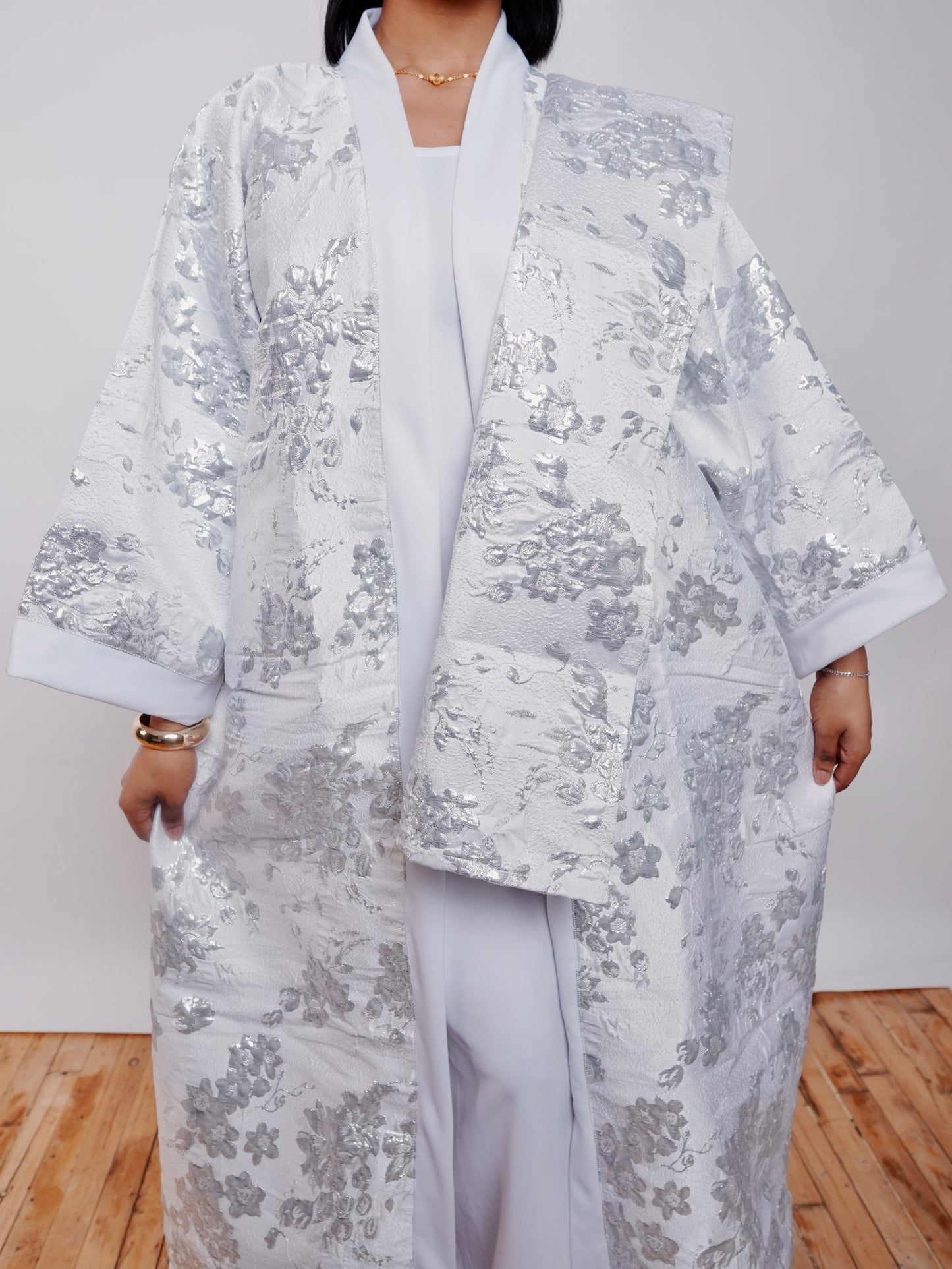 Golden Bloom Luxe Kaftan Set