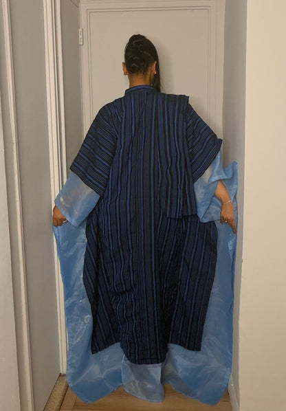 Fulani Ocean Stripe Bubu