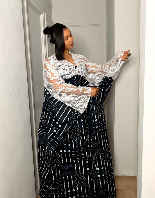 Fulani Noir Lace Bubu
